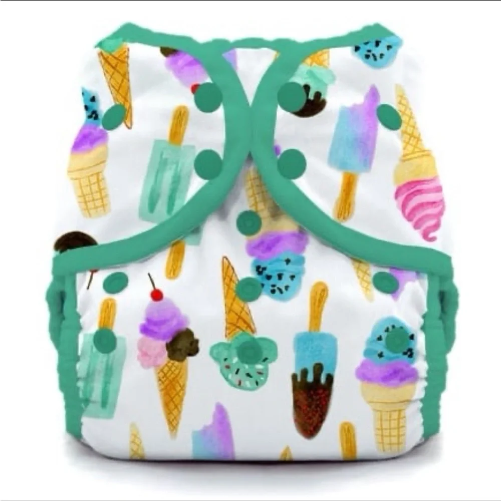 Thirsties Cloth Swim Diaper in We All Scream size 2